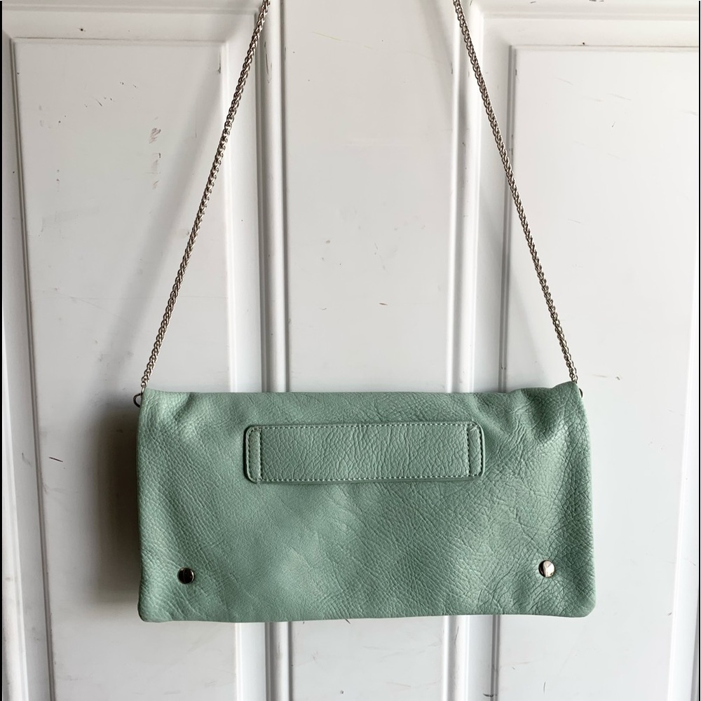 Dynamite 2 way crossbody purse/ clutch purse mint green/ blue